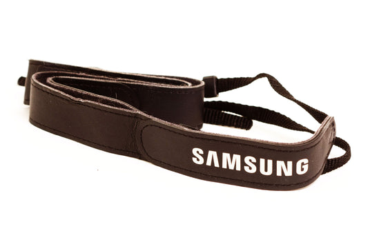 Black Leather Samsung Camera Strap
