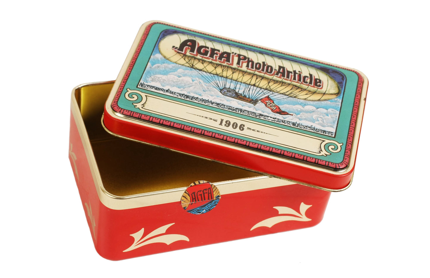 Vintage Photographic Film Tin By AGFA repo 1906