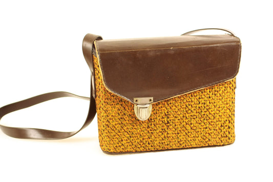 Vintage 1960s Camera/Binoculars Case with Shoulder Strap