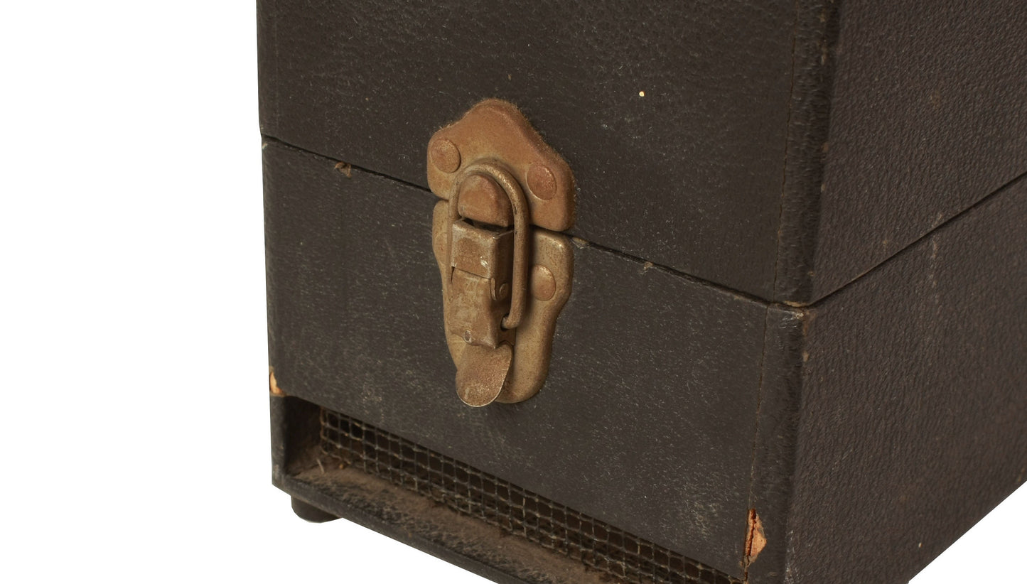 Antique Argus Projector Case Wood With Leather Finish - Circa 1960s