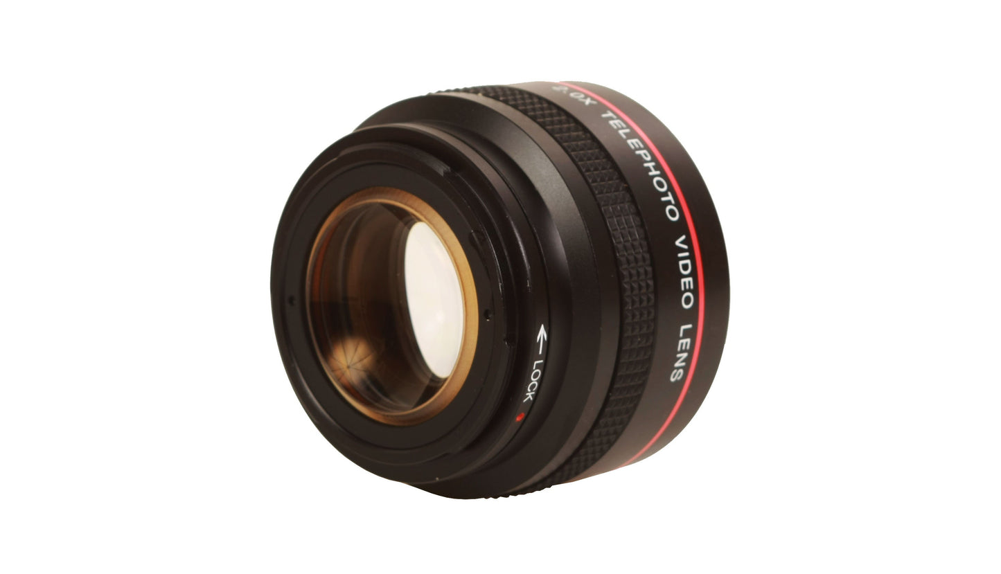 Vivitar Telephoto Video Lens 2X For Camcorder