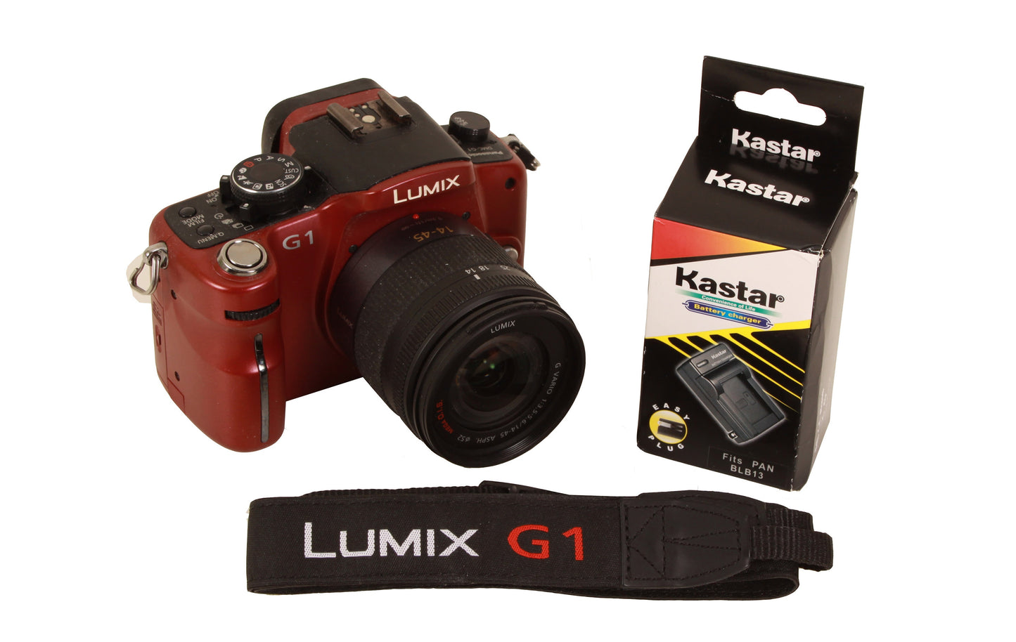 Panasonic Lumix DMC-G1 12.1MP Digital Mirror-Less Camera Red With 14-45mm F/3.5-