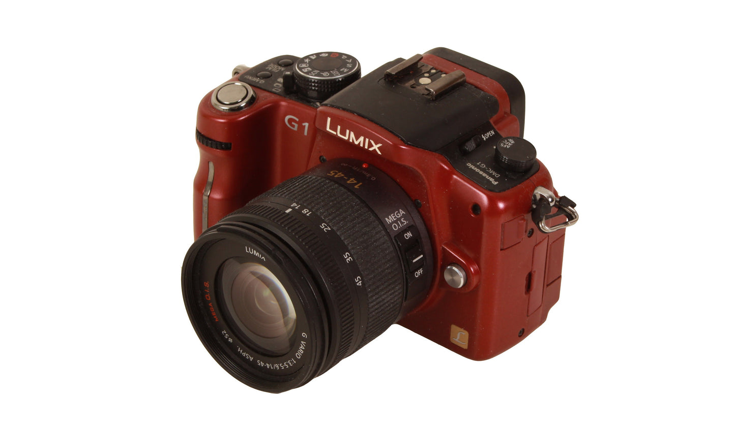 Panasonic Lumix DMC-G1 12.1MP Digital Mirror-Less Camera Red With 14-45mm F/3.5-