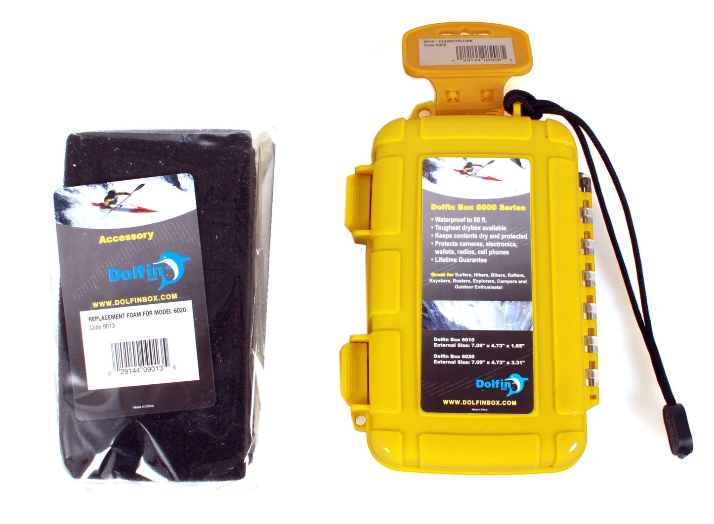 Dolfin Box 6000 Series Waterproof Protective Hard Case w/ 2 Foam Slotted Inserts