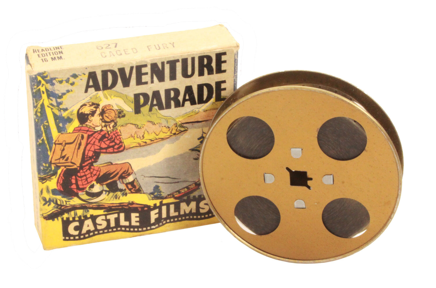 Vintage Castle Films 16mm Movie - Adventure Parade - Caged Fury No. 627