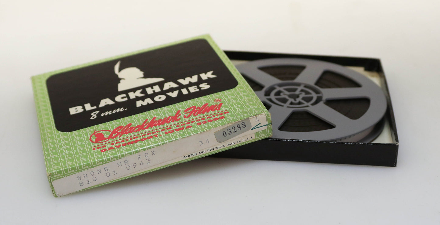 Vintage "Wrong Mr. Fox" 8mm Movie Film in Original Box