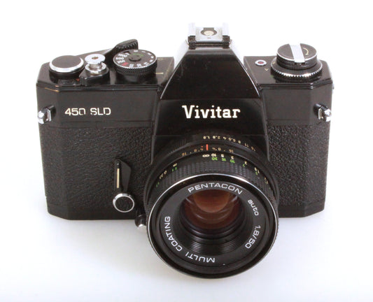 Vivitar 450/SLD 35MM SLR Student Camera With 3 Rolls of B&W Film