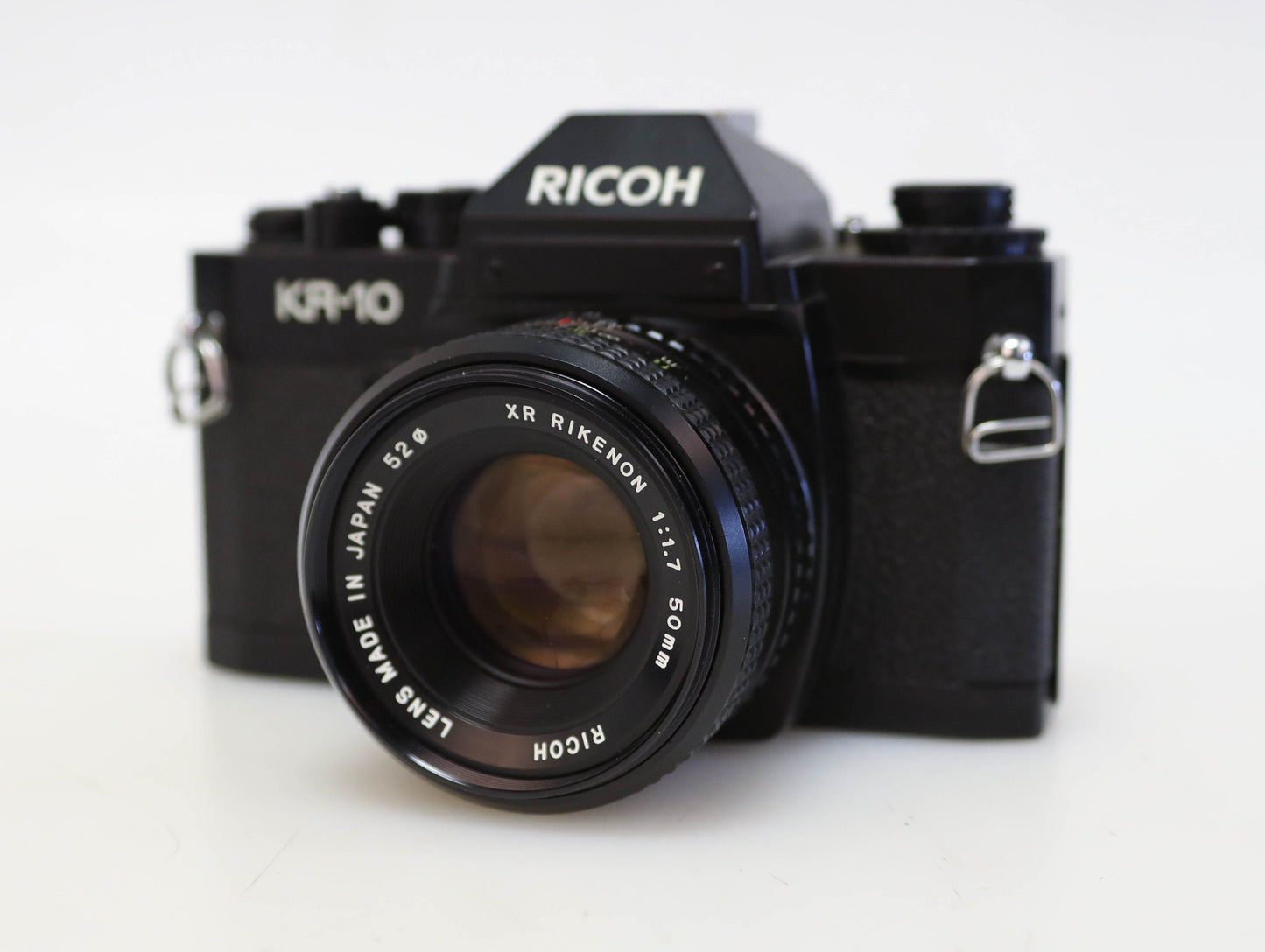 Vintage 35mm Ricoh KR-10 Super Camera with Ricoh 50mm f/1.7 Lens and Londa Flash