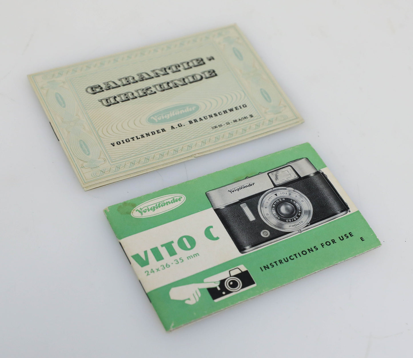 Voigtlander Vito C Instructional Manual