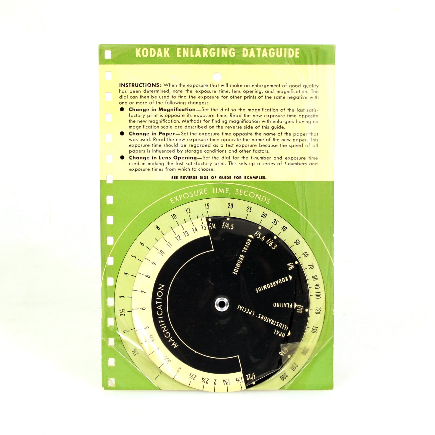 Vintage Kodak Enlarging Dataguide