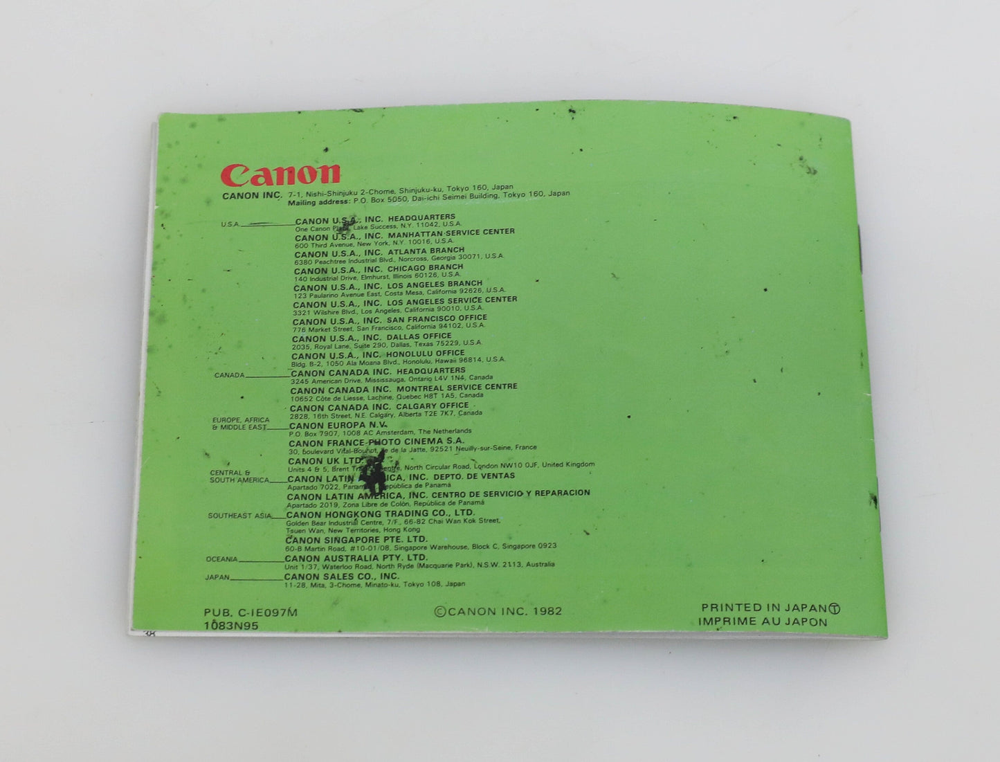 Canon FD Lens Wonderland Guide Book