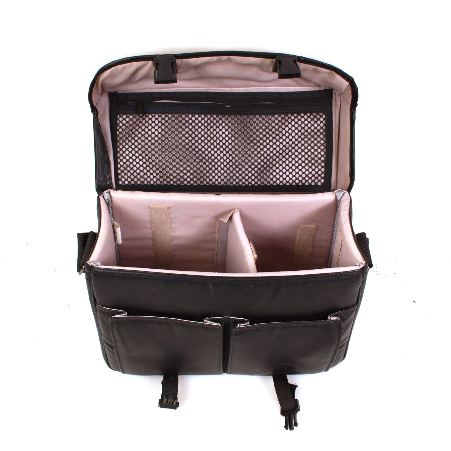 Mohak Black Leather Camera Outfit Bag Large