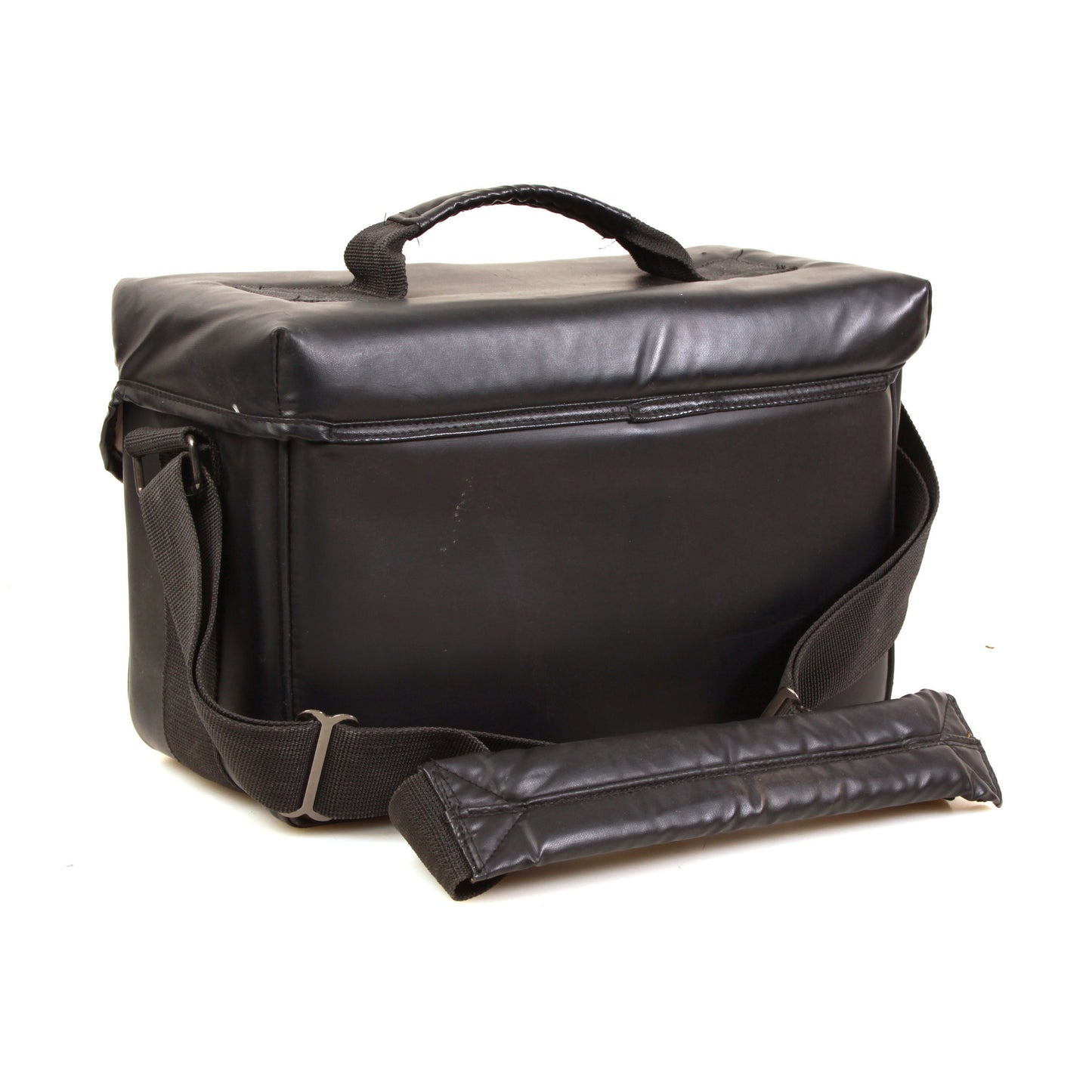 Mohak Black Leather Camera Outfit Bag Large