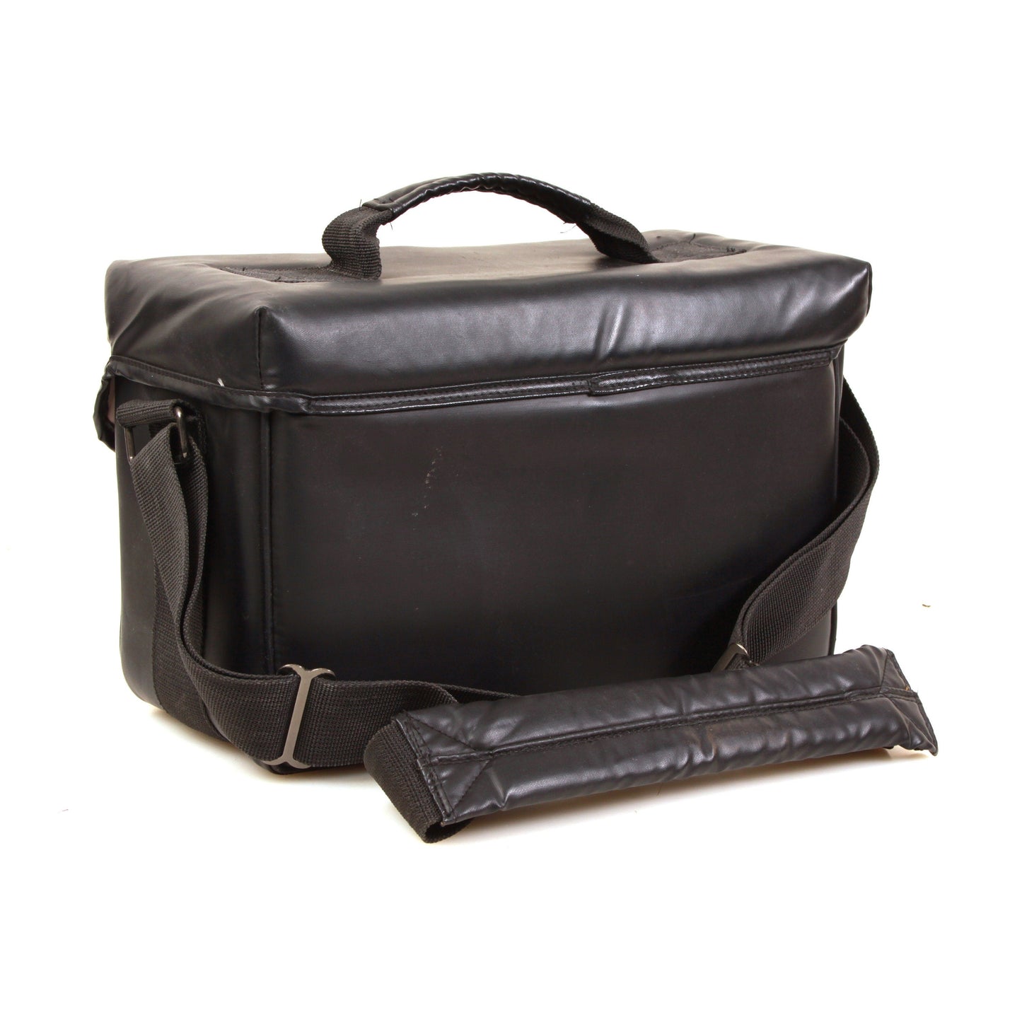 Mohak Black Leather Camera Outfit Bag Large