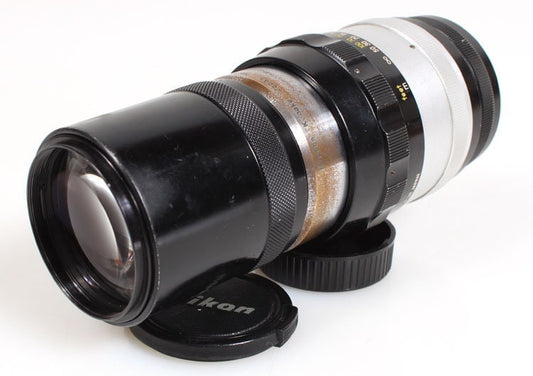 Nikon 200mm F4 Lens w/ Front & Rear Caps, Good for Micro 4/3