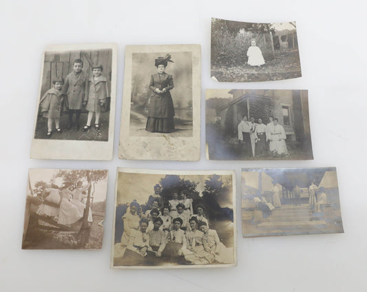Vintage Black and White Photographs Early 1900s - LOT OF 27