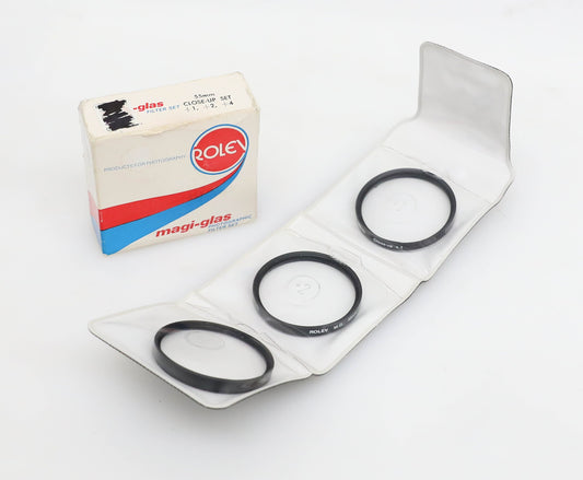 Rolev 55mm Magi-Glas Photographic Close-Up Filter Set +1/+2/+4