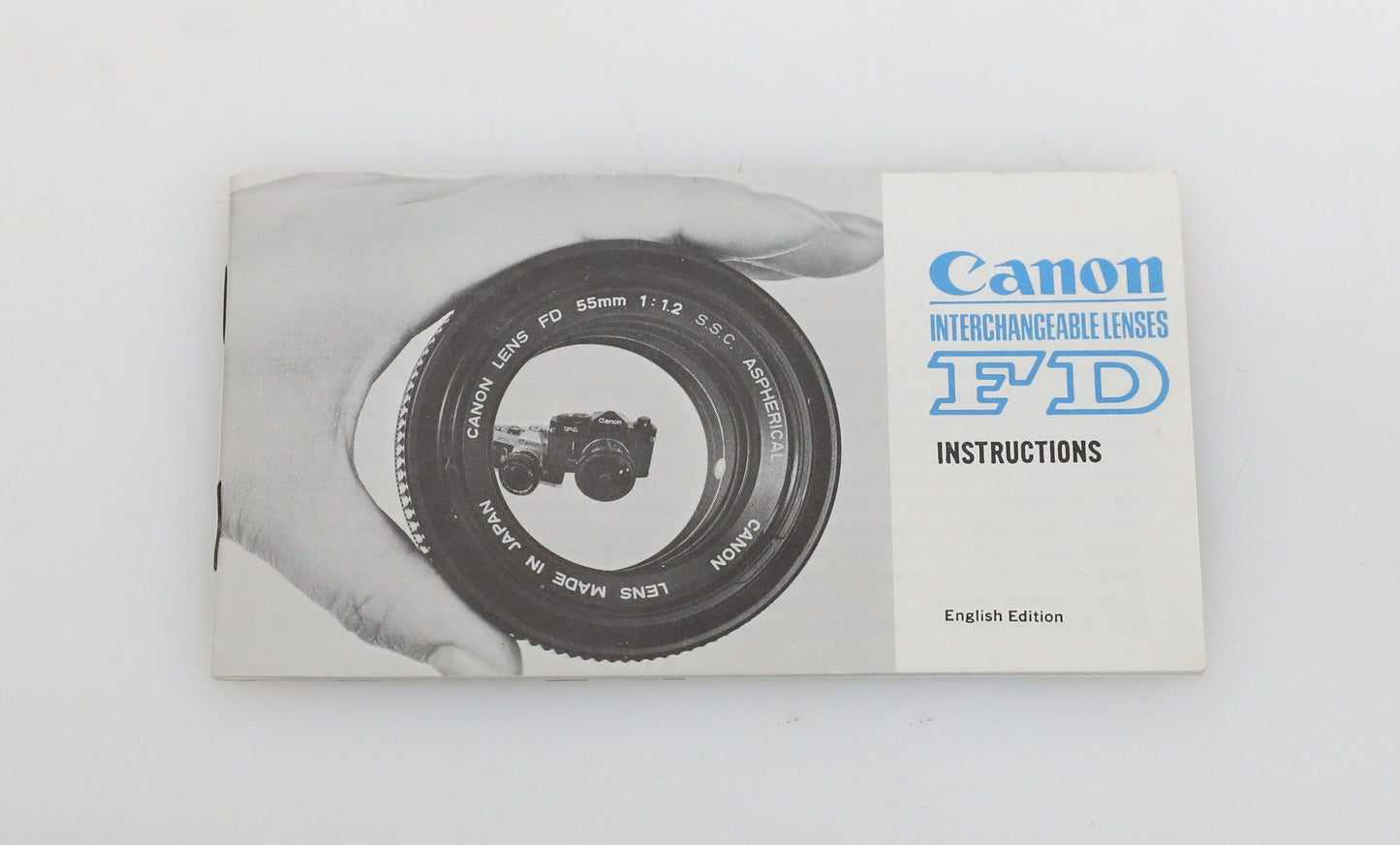 Canon Interchangeable Lenses FD Instruction Manual