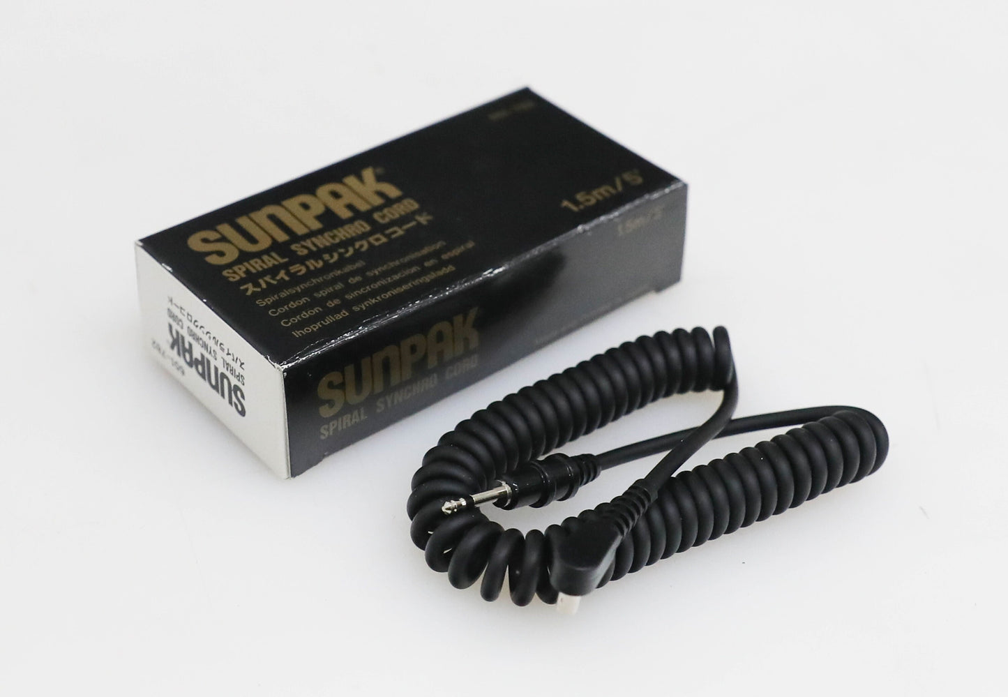 Sunpak Spiral Synchro Cord - Coiled 1.5m/5 651-782 - New Old Stock