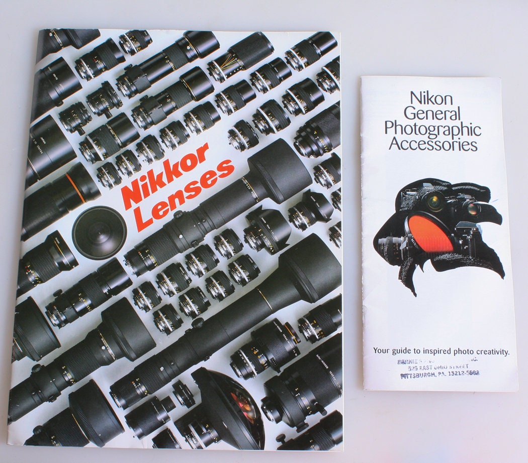 Nikon Lens and Accessories Informational Booklets