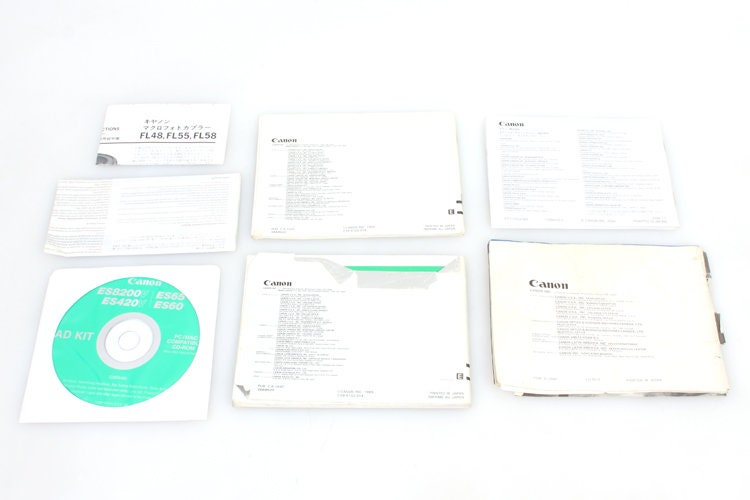 Canon Camera Literature Lot