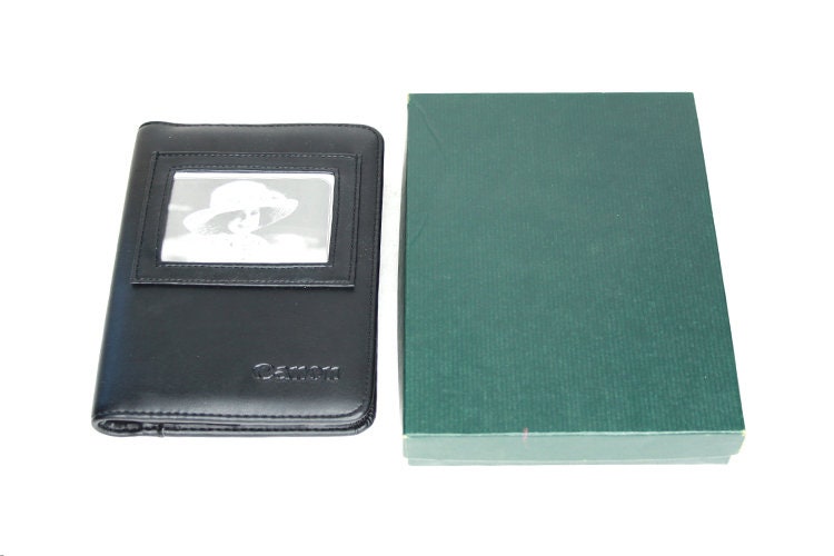 Leather Photo Album Canon Camera 4X6 in Box