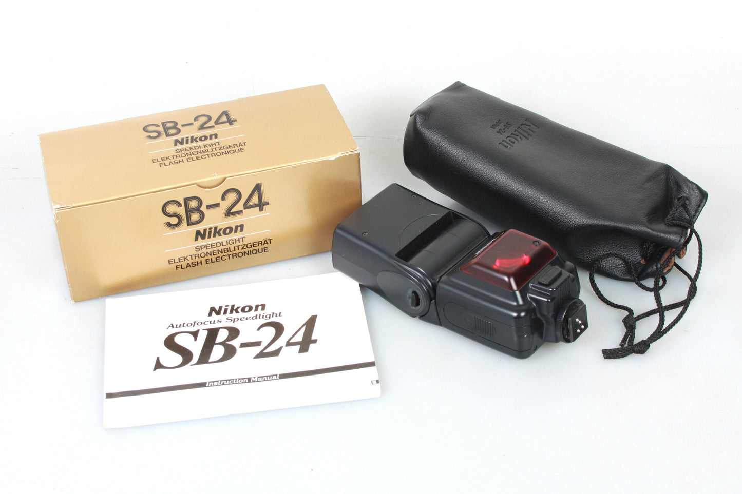 Speedlight Flash Nikon SB-24 in Box w Case & Manual