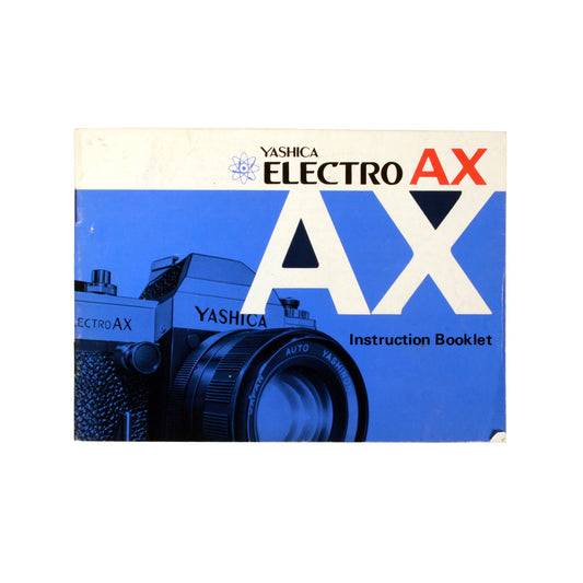 Vintage Original Yashika Electro AX Instructional Manual Booklet