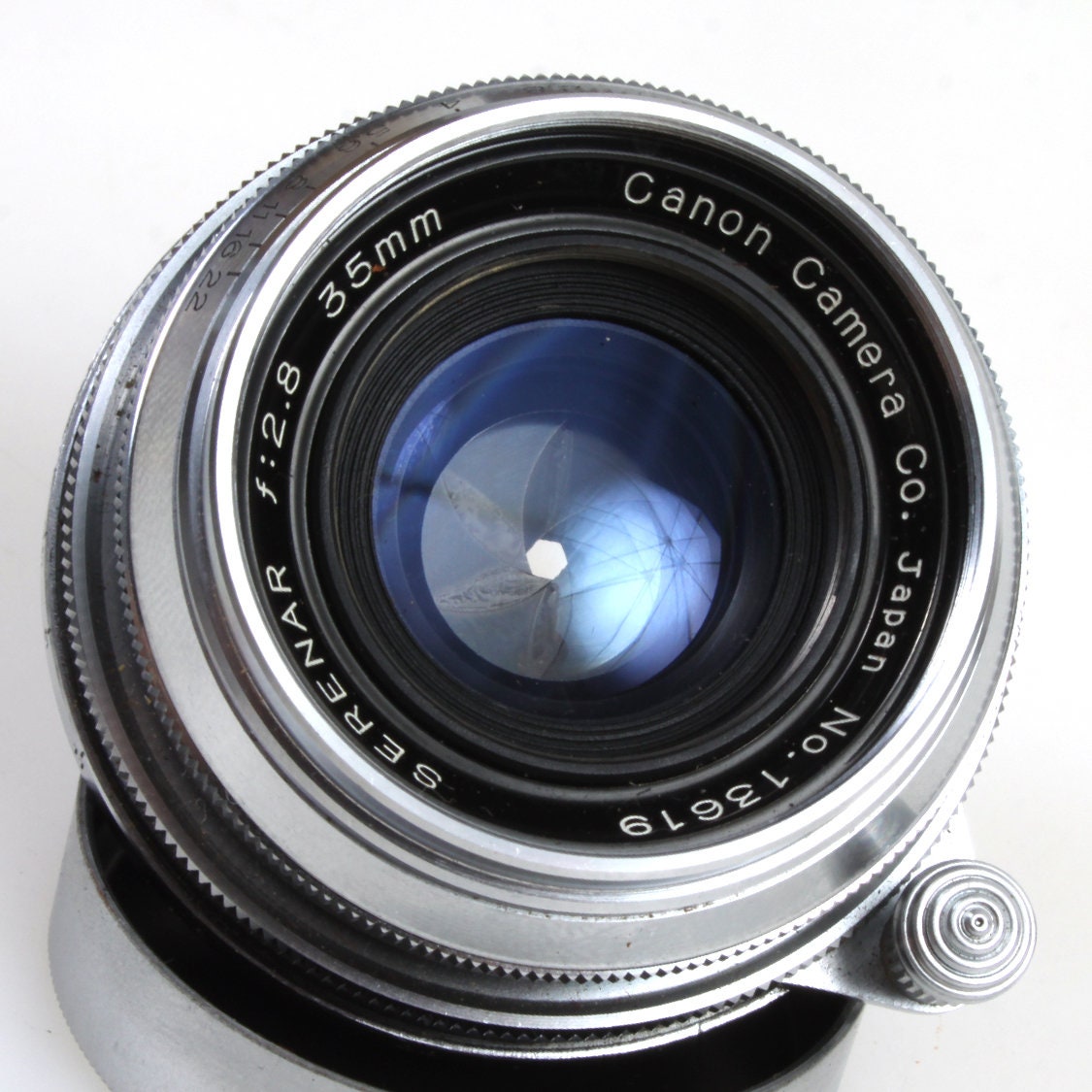 Canon Serenar 35MM F2.8 Leica LTM39 Lens w/ Viewfinder & Case