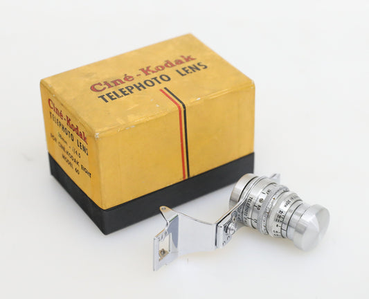 Eastman Kodak 38mm f/4.5 Telephoto Cine Lens in Original Box with Manual