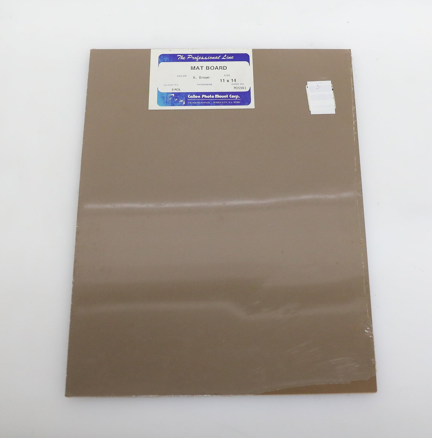 11x14 Mat Board Pack of 5 - BROWN, UNOPENED