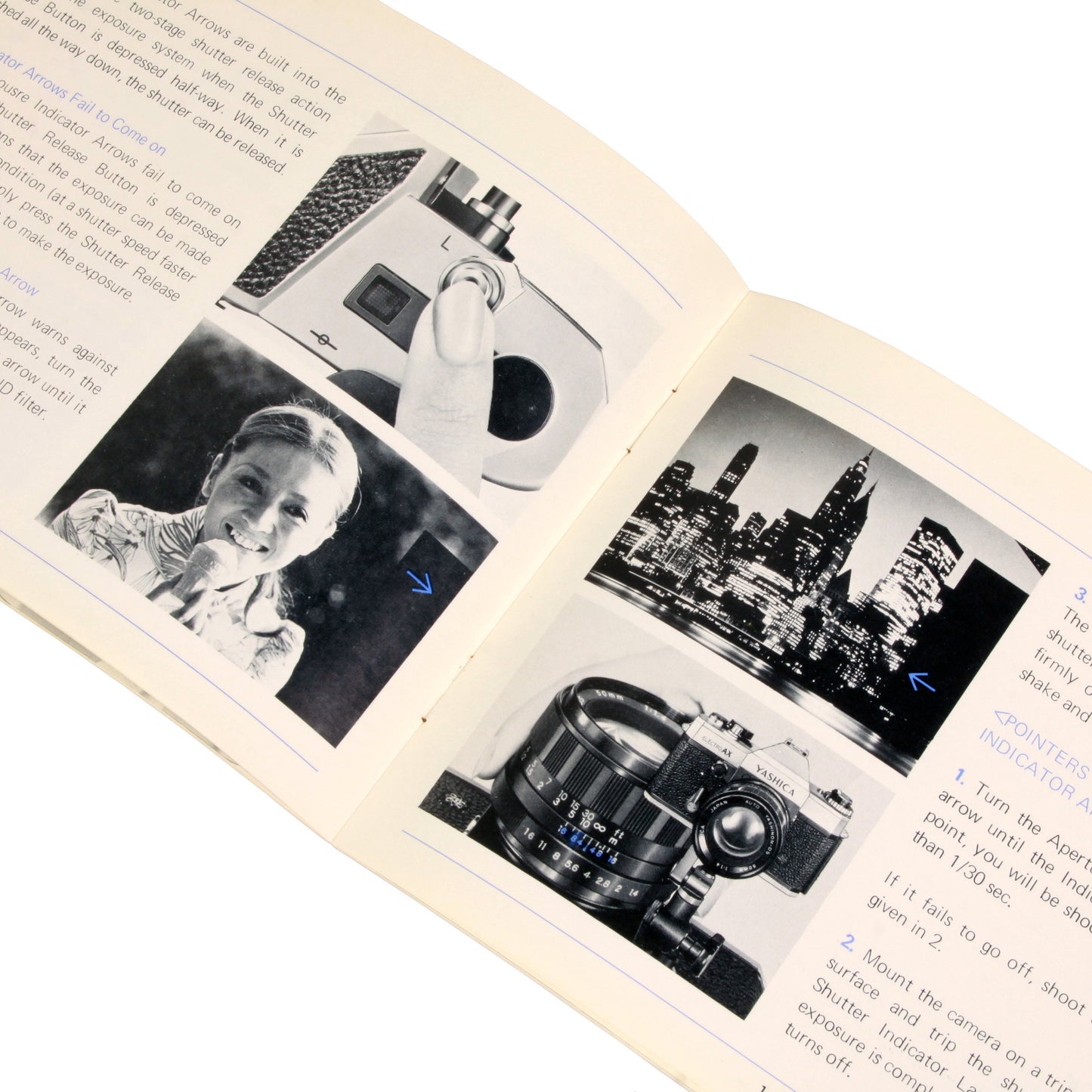 Vintage Original Yashika Electro AX Instructional Manual Booklet