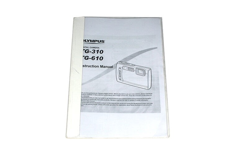 TG-310/610 Olympus Instruction Manual