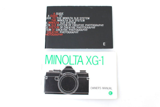 XG-1 Original Owner's Manual + Guide Set of 2