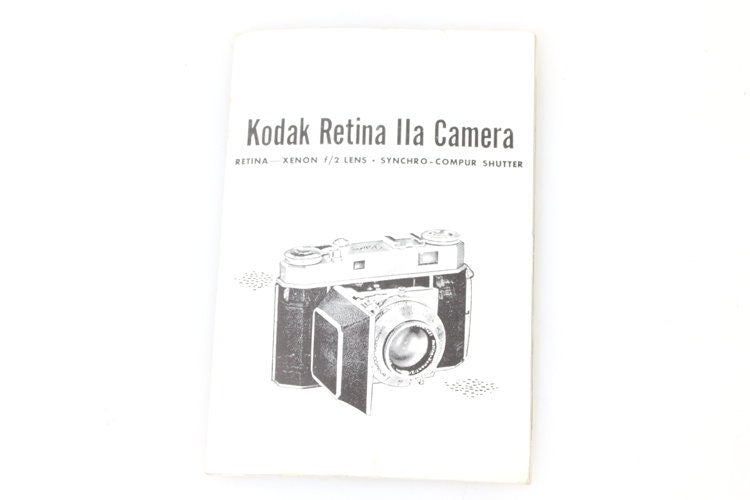 Instruction Manual for Retina IIA Camera Vintage Original
