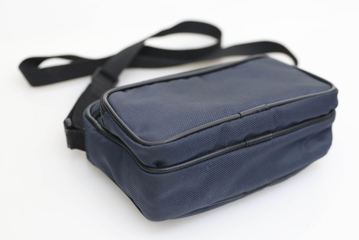 Vintage Point and Shoot Digital Camera Bag - Navy Blue and Black