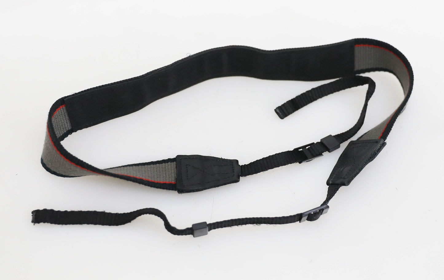 Vintage Nikon Camera Strap - Black and Gray