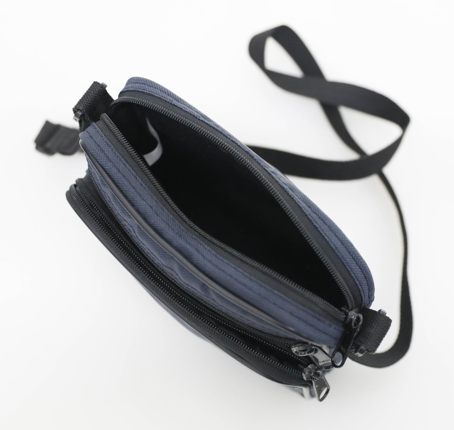 Vintage Point and Shoot Digital Camera Bag - Navy Blue and Black