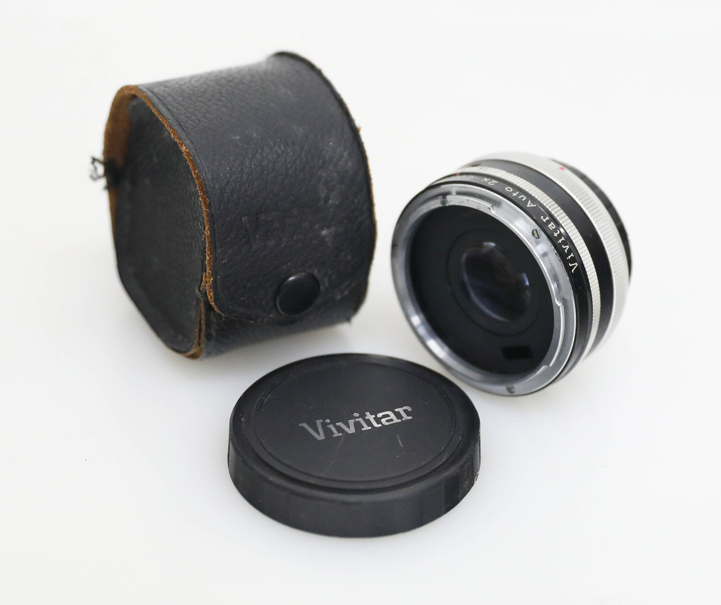 Vivitar 2X Tele-Converter Model 2X-4 with Case for Canon Film Camera