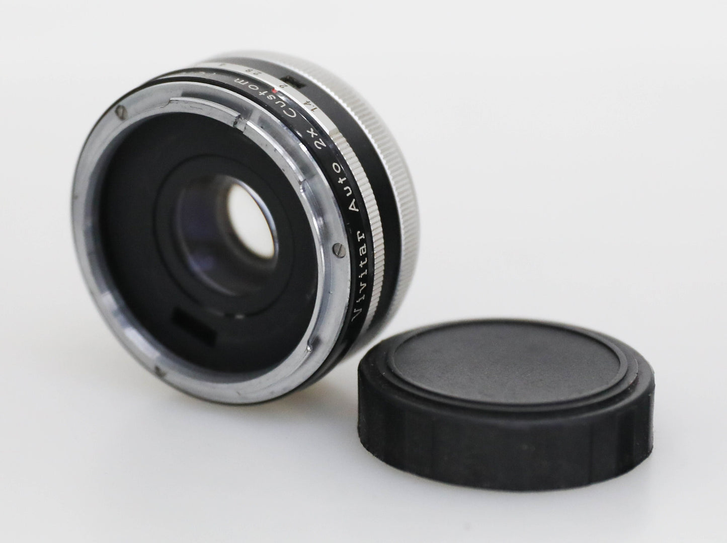 Vivitar 2X Tele-Converter Model 2X-4 with Case for Canon Film Camera