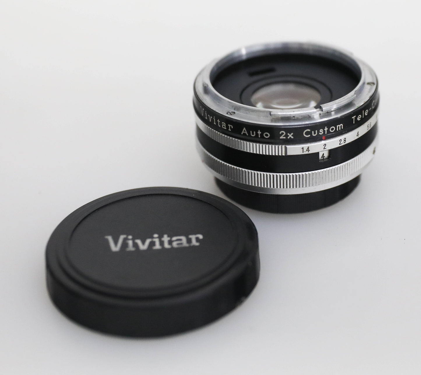 Vivitar 2X Tele-Converter Model 2X-4 with Case for Canon Film Camera