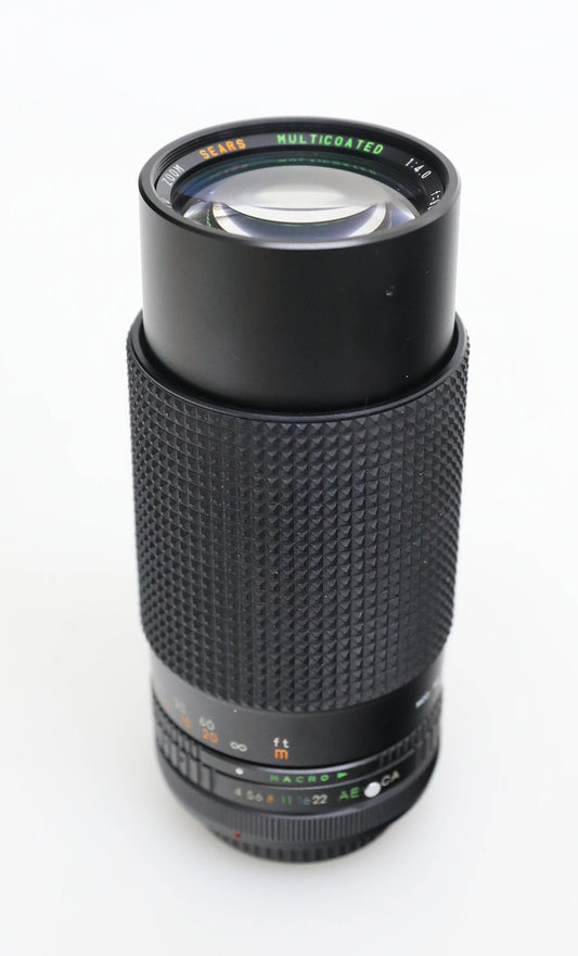 Vintage Sears 80-200mm f/4.0 Auto Zoom Lens with Macro for Canon AEI/AEIP