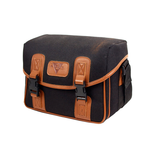 Vintage MIZCO Black Camera Bag Canvas & Leather With Strap