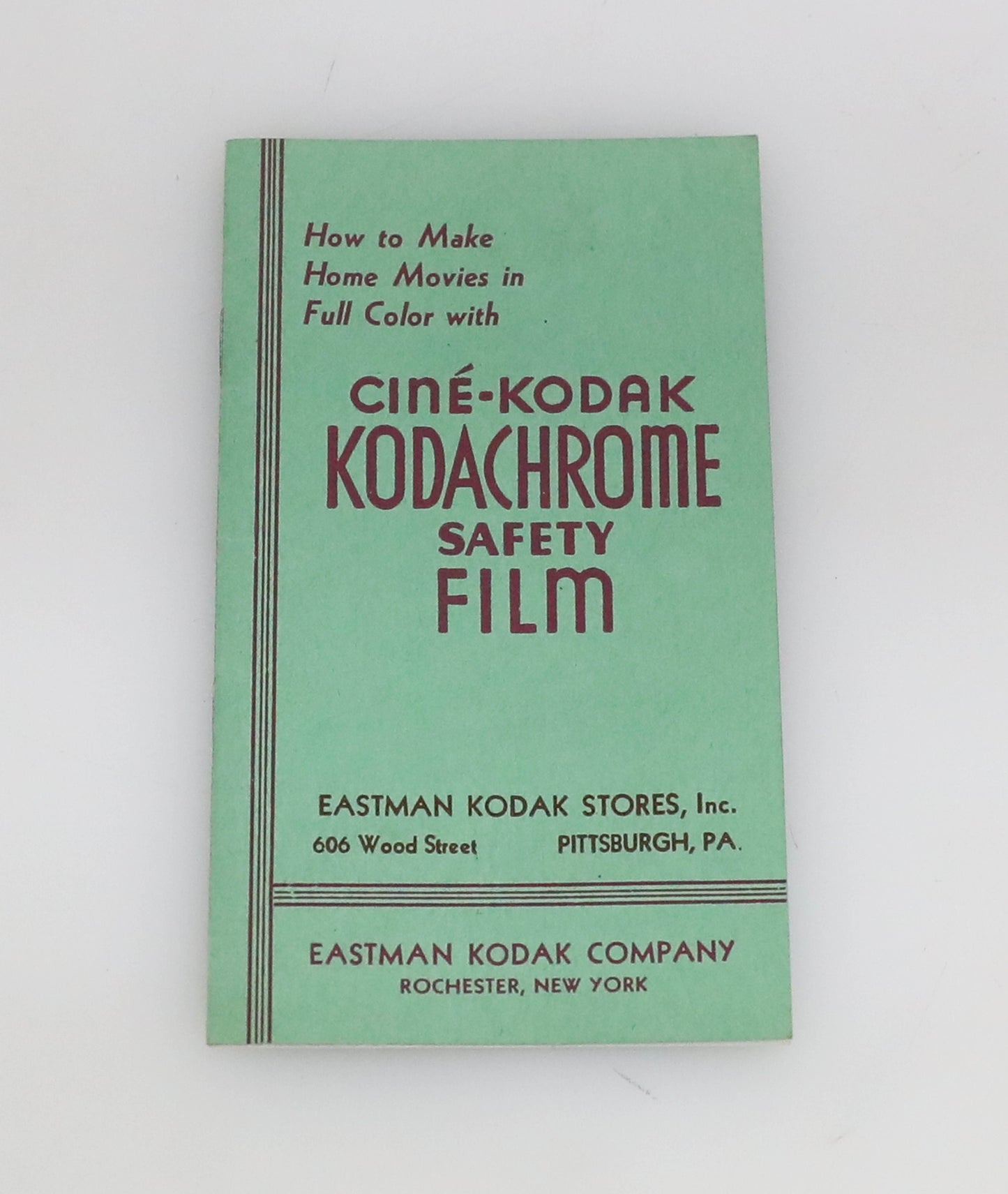 Vintage Cine-Kodak Kodachrome Safety Film Guide and Manual