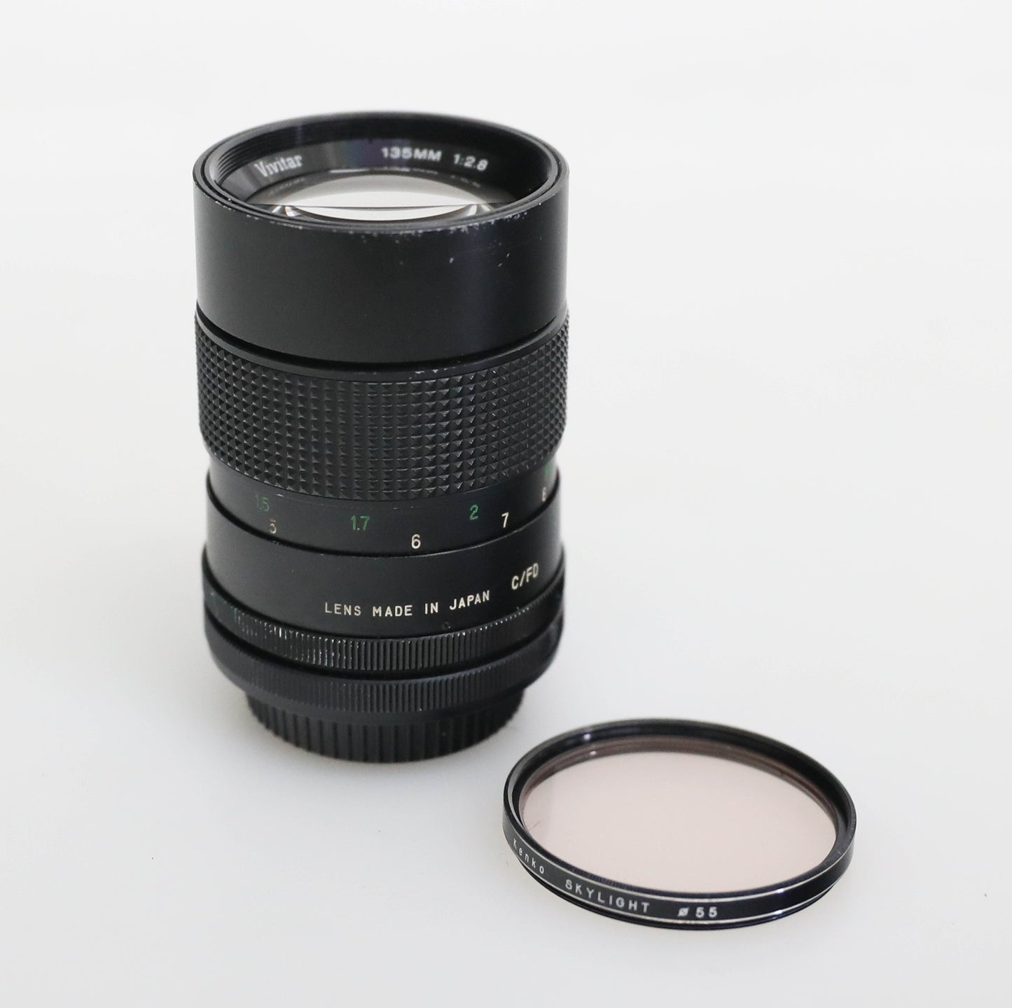 Canon AEI/AEIP with UV Filter 135mm f/2.8 Auto Telephoto Lens