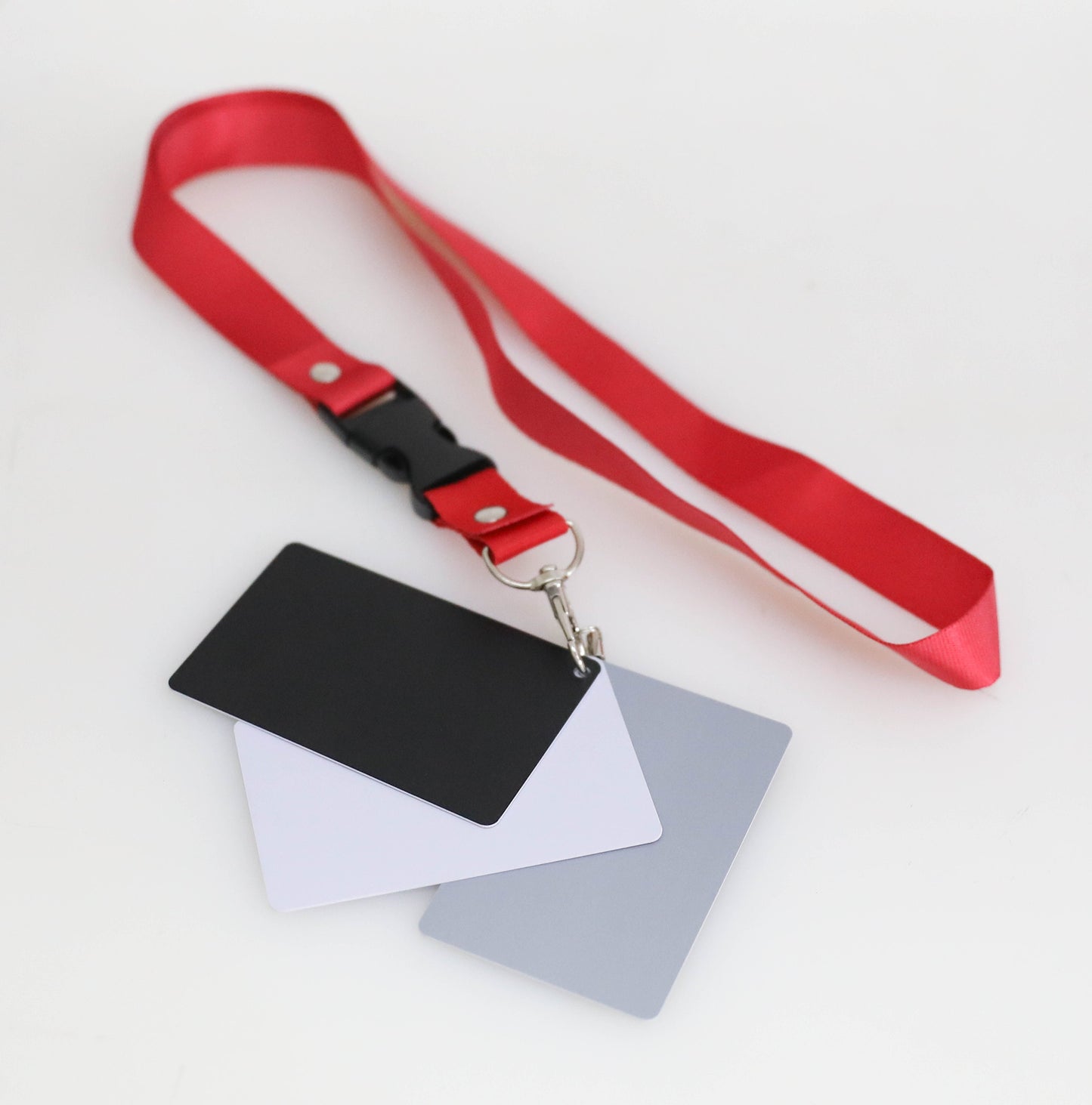 Pocket Sized Gray White Balance Card 18% Exposure Kit for Digital Camera w/Strap