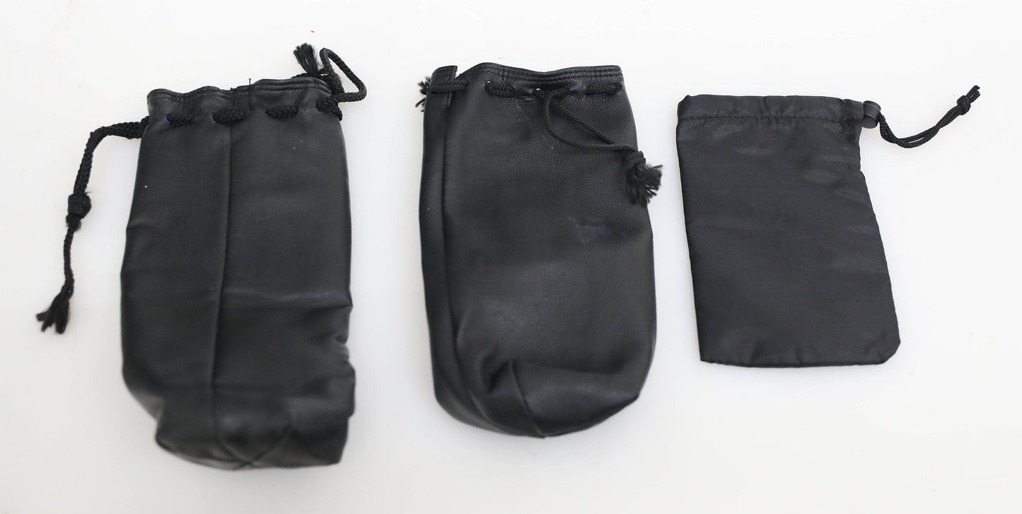 Vintage Soft Camera Lens Cases - Set of 3 - Various Brands