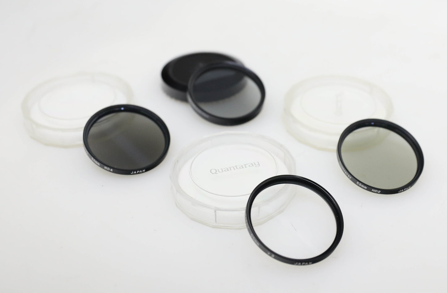 55mm Filter Set - ND2/ND4/Close Up +3/Circular Polarizer Quantaray & Cokinlight