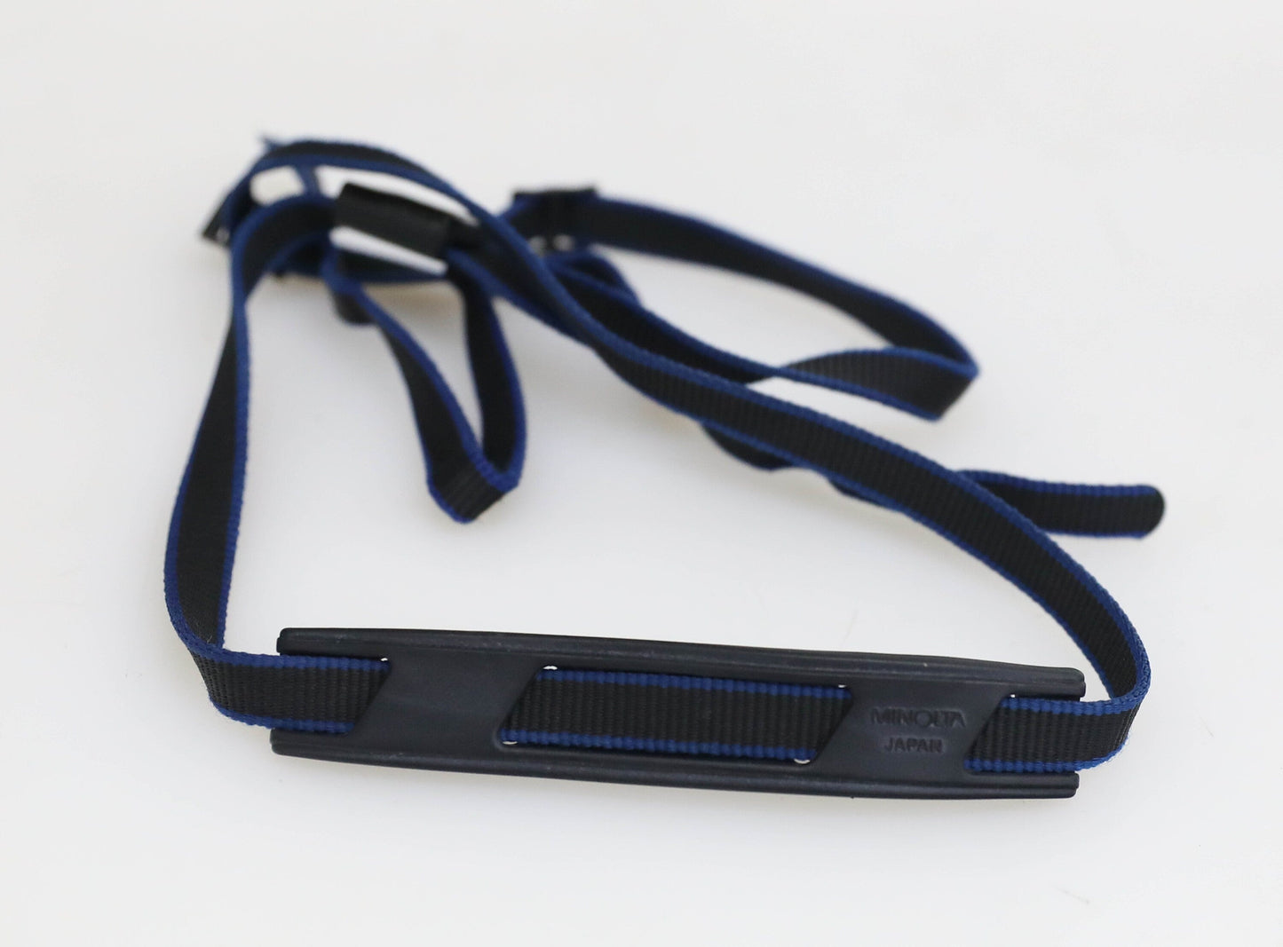 Vintage Minolta Film Camera Strap - Black/Blue