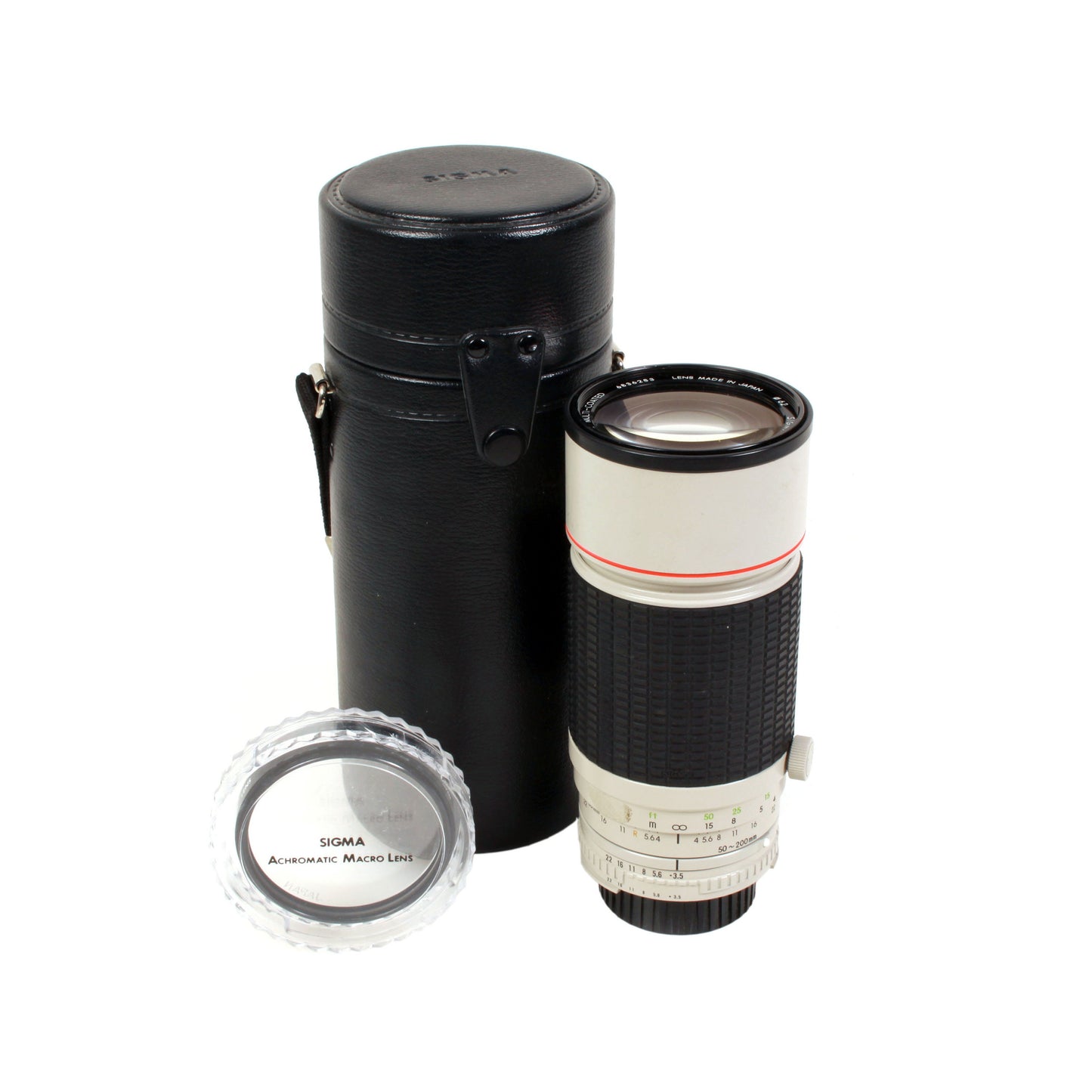 Nikon film camera  F Mount 50-200mm F/3.5-4.5 Manual Zoom Lens With Achromatic Macro Lens Filter & Case